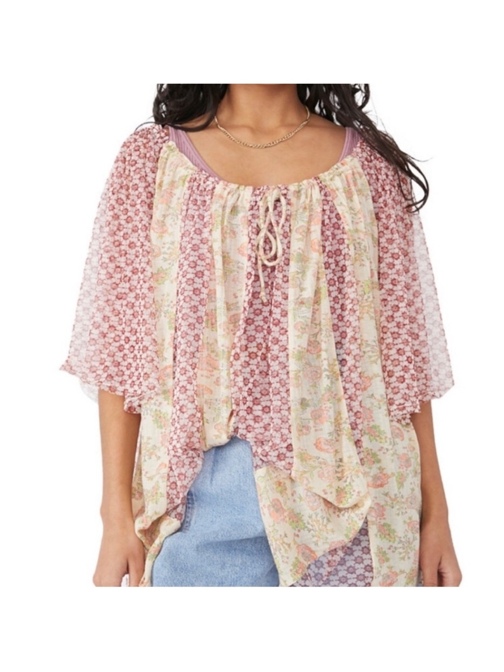 NWOT Free People Because I Love You Tunic Top in Sunshine XS
